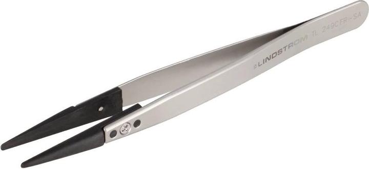 Actual product image Lindstrom Lindström TL 249CFR-SA ESD tweezers 249CF flat-round 130 mm