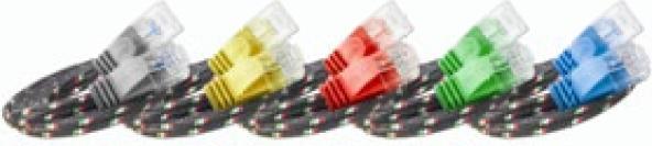 Image du produit Wirewin Câble réseau avec gaine en nylon (UTP, CAT6, 0.25 m)