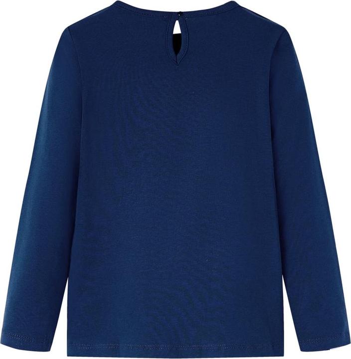 Actual product image VidaXL Children's long-sleeved shirt navy blue 116,Material: 95 % cotton (116)