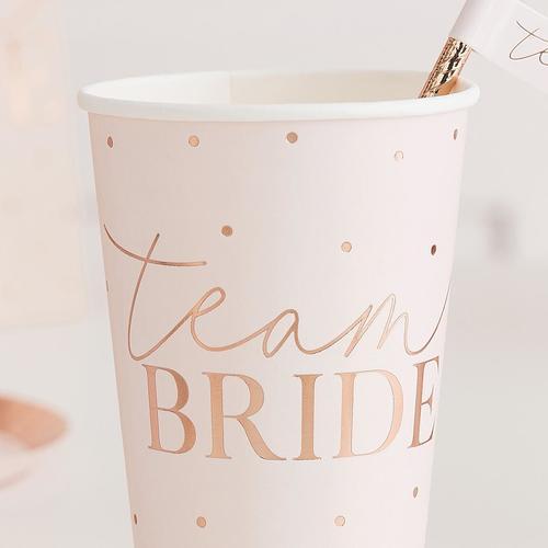Actual product image Ginger Ray Team Bride Large Paper Cups (8 x)