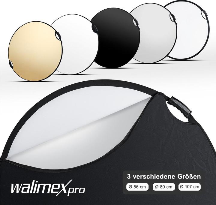 Produktbild Walimex pro Pro 5 in 1 Faltreflektor wavy comfort (Faltreflektor, 107 cm)