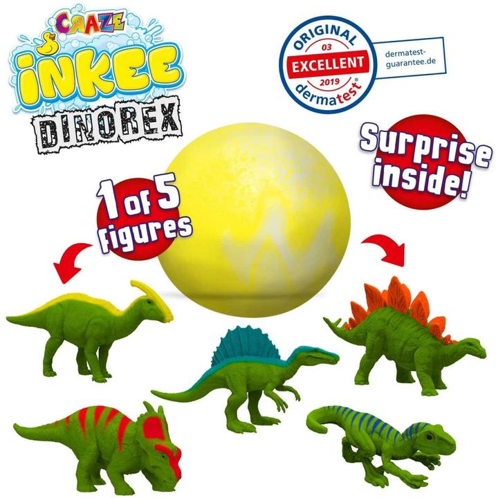 Image du produit Craze Inkee Surprise Dino (Bombe de bain)