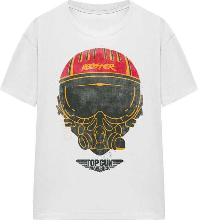 Actual product image Top Gun Unisex Adult Rooster Helmet T-Shirt (M)