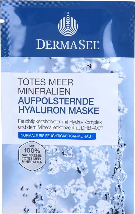 Produktbild DermaSel Totes Meer Mineralien aufpolsternde Hyaluron-Maske, 12 ml Gesichtsmaske (12 ml)