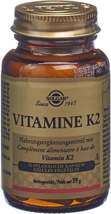 Actual product image Solgar Vitamins K2 Caps (1 Piece, Capsules, 159 g)