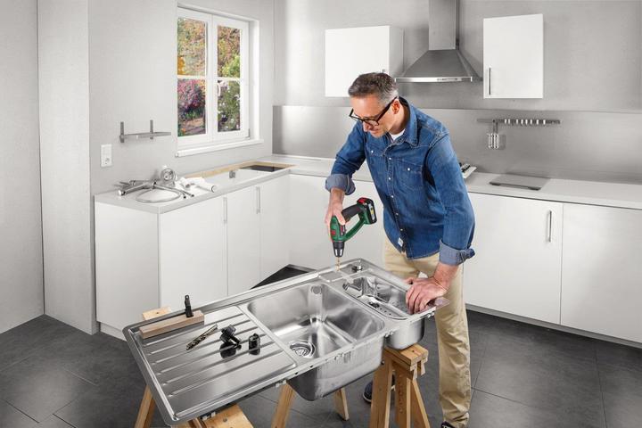 Actual product image Bosch Home & Garden PSR 18 LI-2 Ergonomic, 2 batteries (Rechargeable battery operated)