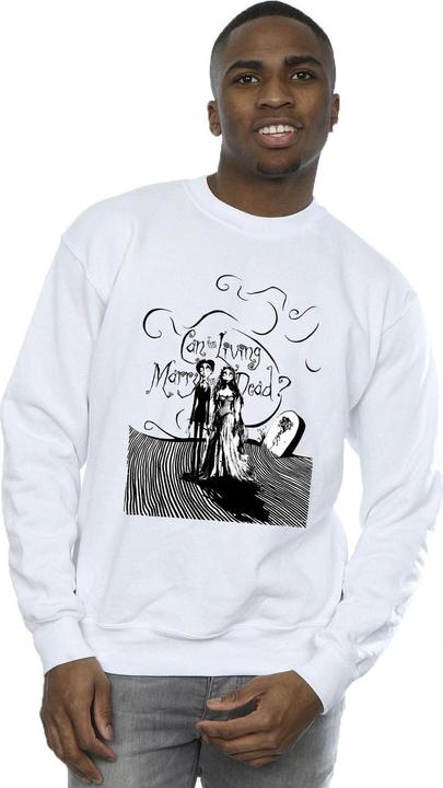 Actual product image Corpse Bride Mens Marry The Dead Sweatshirt (5XL)