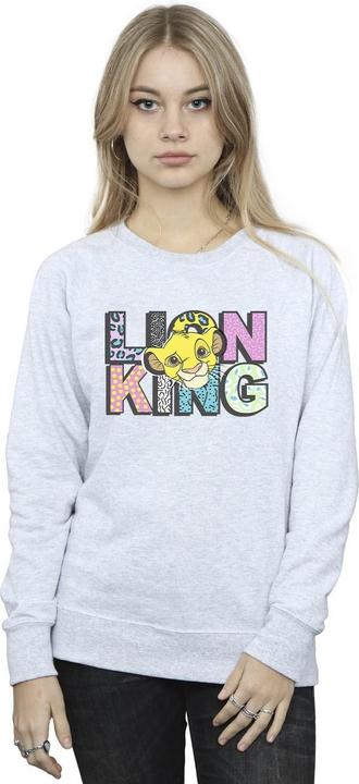 Actual product image Disney Womens/Ladies The Lion King Pattern Logo Sweatshirt (S)