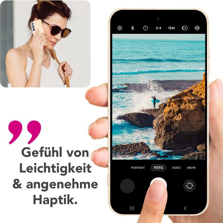Produktbild Nalia ShinePop - Stabile Glänzende Glitzer Hülle - Glamour Glitter Cover (Samsung Galaxy S25)