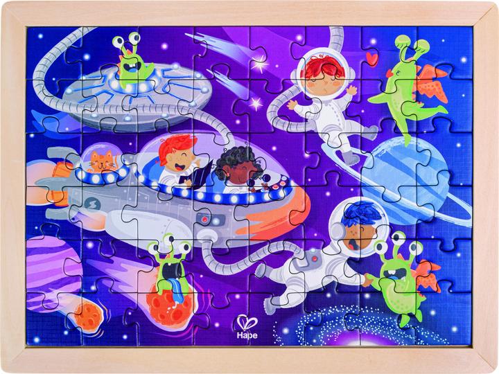 Immagine prodotto Hape Puzzle degli amici dello spazio (48 pezzi)