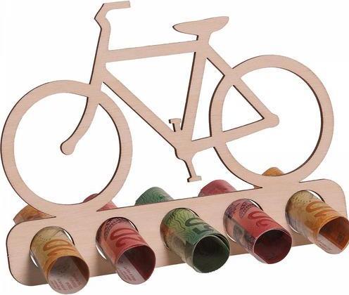 Immagine prodotto Trendcompany Regalo in legno per soldi - bicicletta