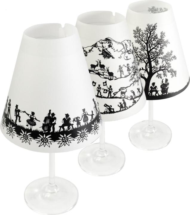 Immagine prodotto Not the girl who misses much Luce in vetro per vino (3 x, 12 x 12 cm)