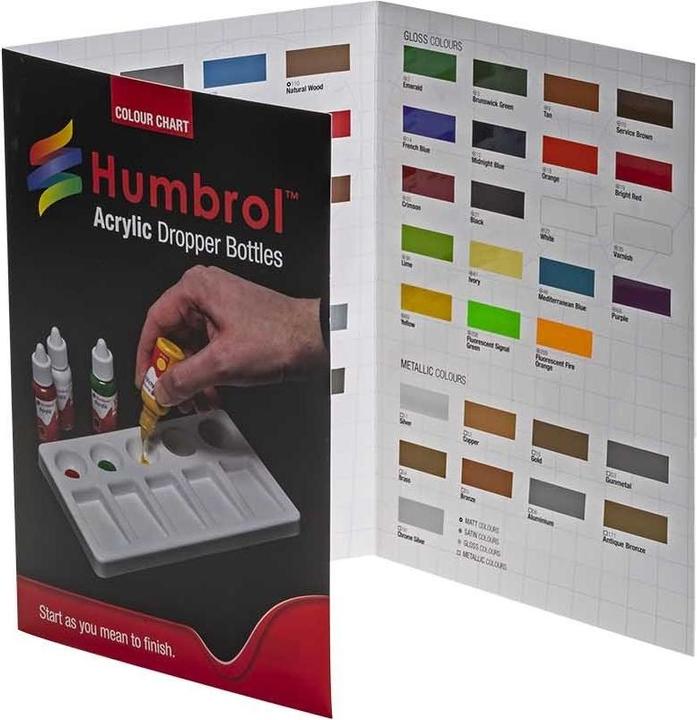 Immagine prodotto Humbrol Acrylic Colour Chart con stampa hi-spec