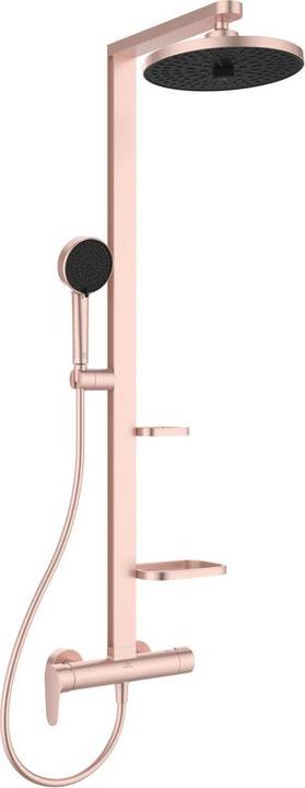 Image du produit Ideal Standard Système de douche Alu+ : Mitigeur de douche Ceraflow 2 étagères, douchette à main 2F, douche de