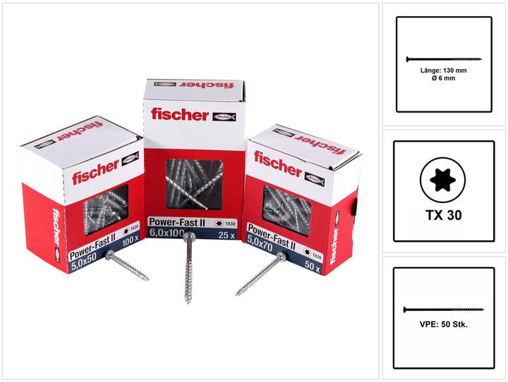Produktbild Fischer Bolzenanker (50 Schrauben pro Stück)