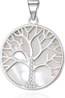 Image du produit Beneto Pendentif en argent avec arbre de vie mère-de-perle AGH528 (L)