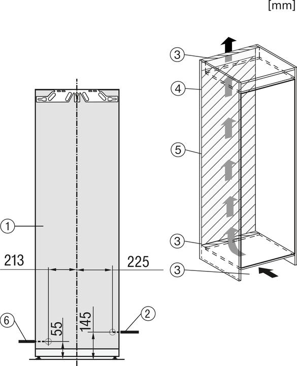 Produktbild Miele Gefriergeräte FNS 7794 D L (Einbau, 213 l)