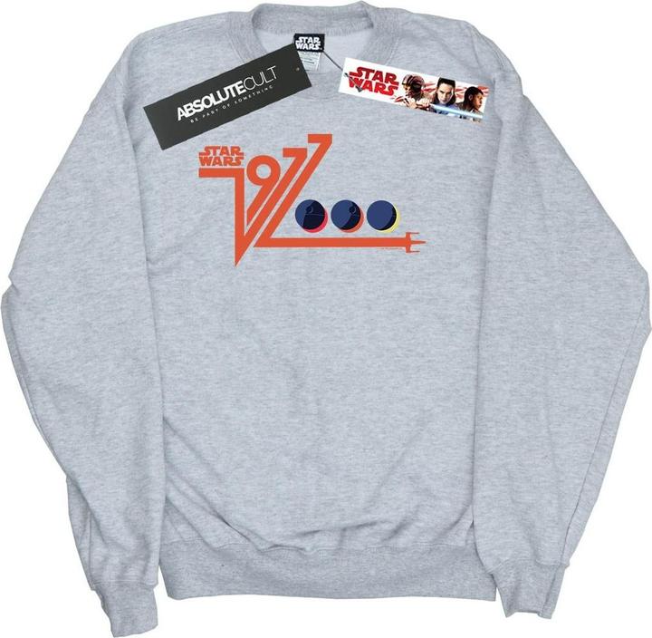 Actual product image Star Wars Mens Retro 1977 Death Star Sweatshirt (M)