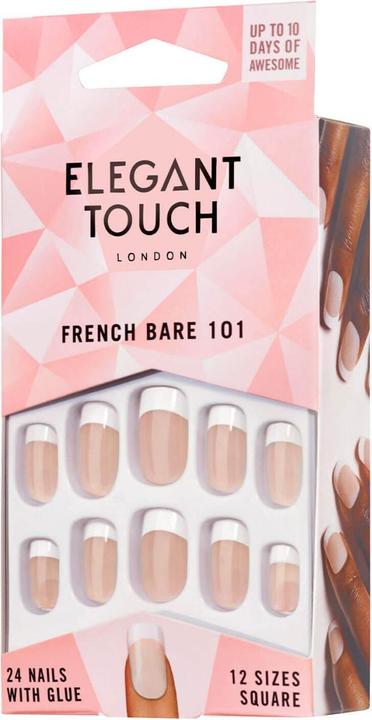 Actual product image Elegant Touch French Bare Medium 101 (Nude, White)