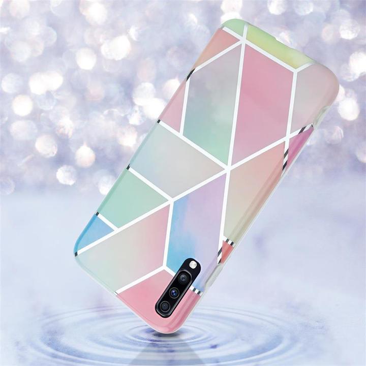Actual product image Cadorabo IMD TPU Colorful Marble Cover (Samsung Galaxy A70, Samsung Galaxy A70S)