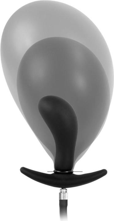 Actual product image Rimba Inflatable curved anal plug with pump