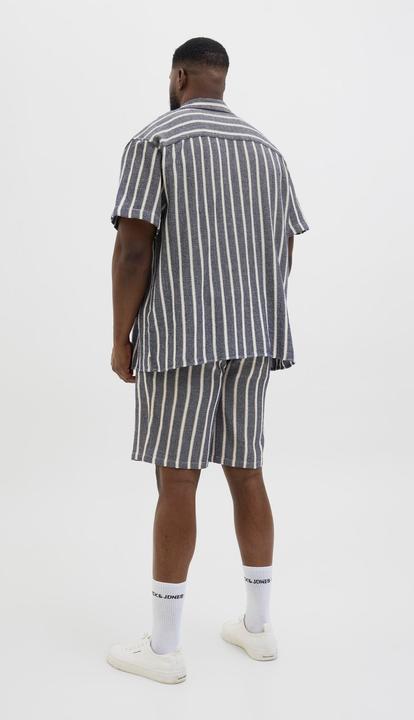 Produktbild Jack & Jones Jorcoba Stripe Resort Shirt Ss Sn Pls (7XL)