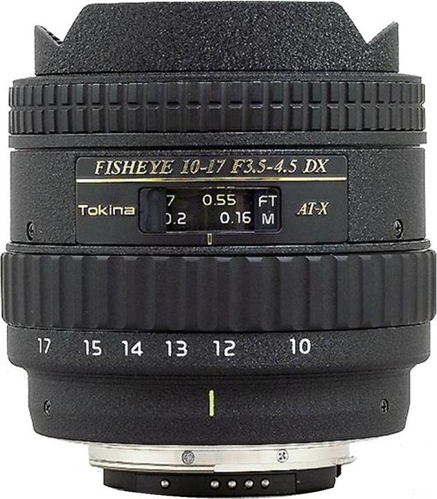 Actual product image Tokina AT-X 107 DX Fish-Eye, 10-17mm, f/3.5 - 4.5, Canon (Canon EF-S, APS-C / DX)