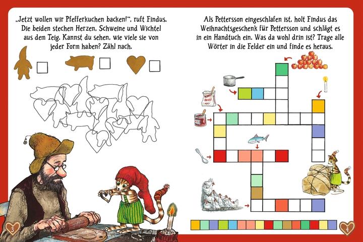 Produktbild Pettersson und Findus feiern Weihnachten. Puzzle im Buch (100 Teile)