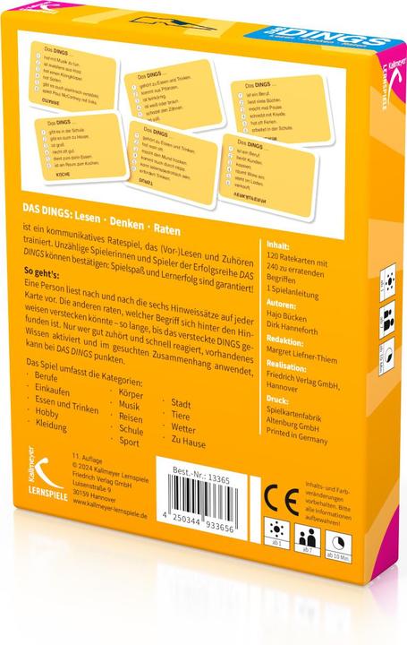 Produktbild Das DINGS (Deutsch)