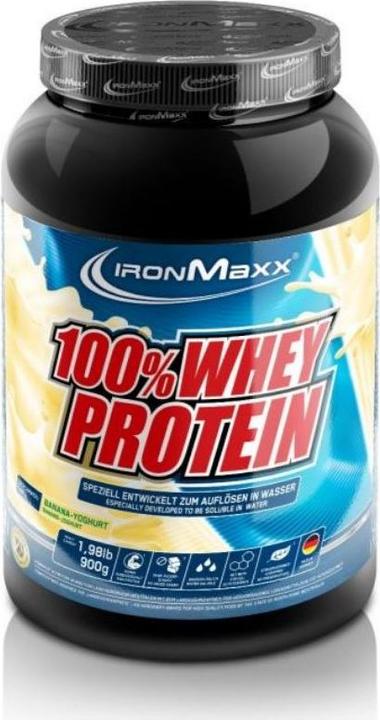 Produktbild IronMaxx 100% Whey Protein (Banane, Joghurt, 1 Stk., 900 g)