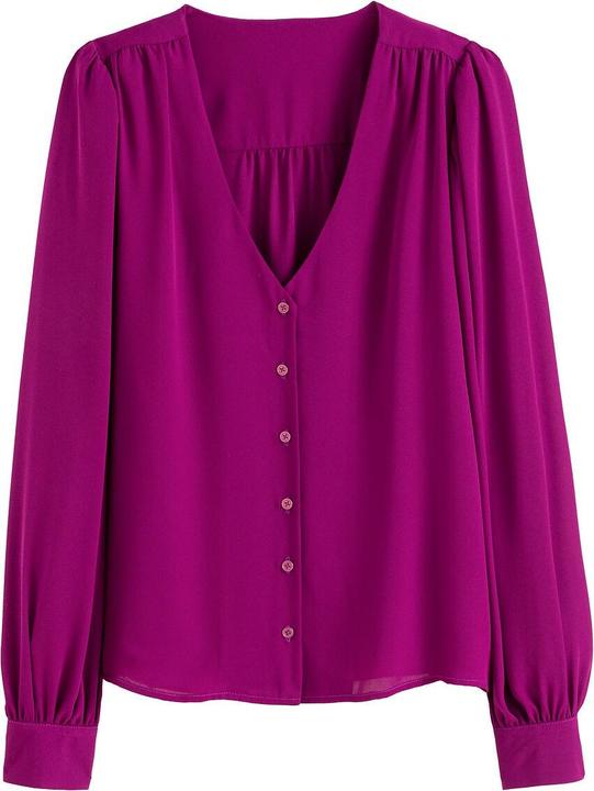 Immagine prodotto La Redoute Collections Camicetta a maniche lunghe con scollo a V (38)