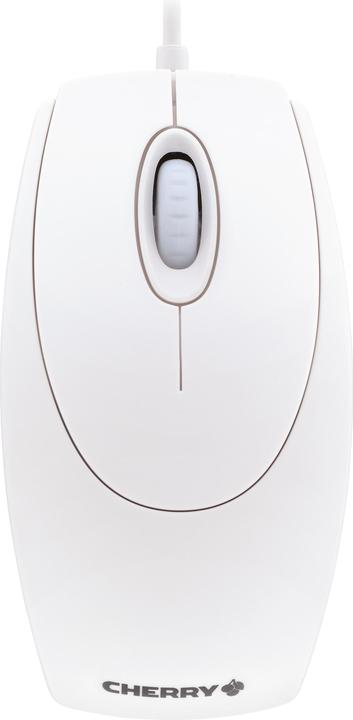 Image du produit CHERRY Souris à roulettes blanc-gris (Filaire)
