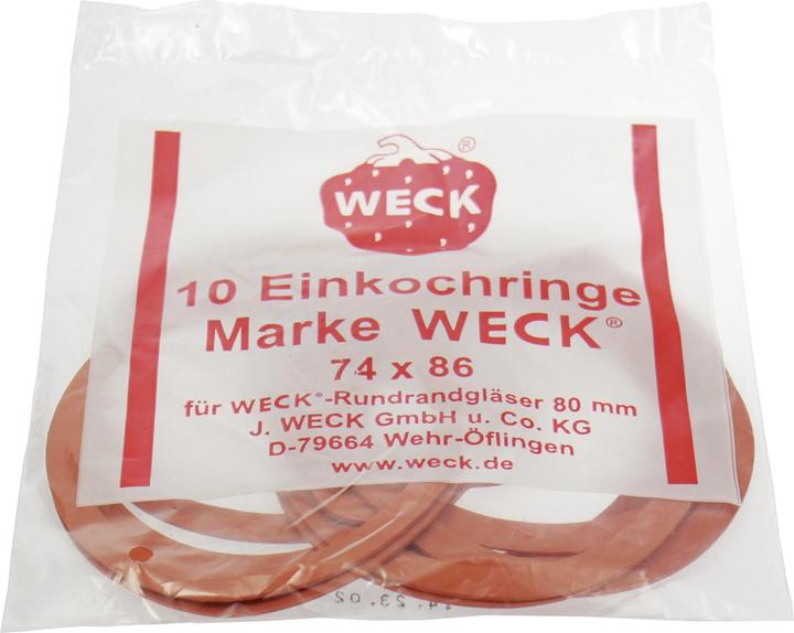 Image du produit Weck Anneaux en caoutchouc (10 pcs, 1 l)