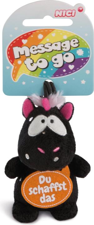NICI Einhorn Carbon Flash "Du schaffst das" 8cm mit Loop