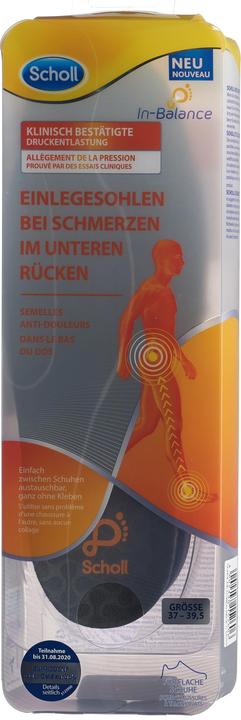 Actual product image Scholl InBalance insoles for lower back pain