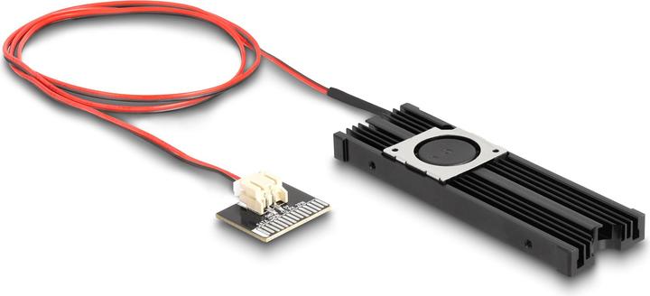 Produktbild Delock Kühlkörper mit Lüfter für M.2 SSD 2280 schwarz
