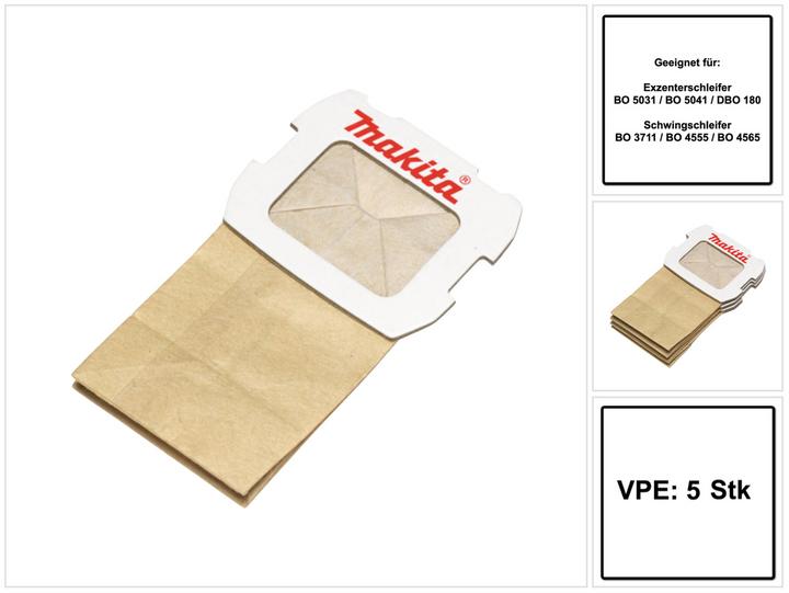 Immagine prodotto Makita Sacchetti di carta per la polvere (5 x)