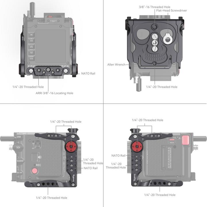 Produktbild SmallRig Basic Cage Kit für RED KOMODO / KOMODO-X 4110 (Cage)