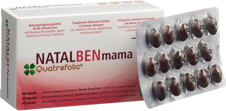 Actual product image Natalben Mama Quatrefolic (1 Piece, Capsules, 132 g)