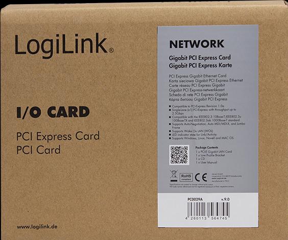 Actual product image LogiLink PC0029A (PCI-E x1)