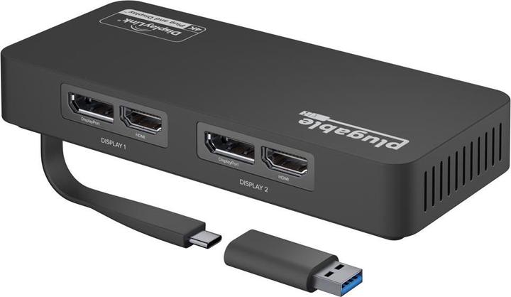 Actual product image Plugable DP & HDMI Dual Monitor Adapter