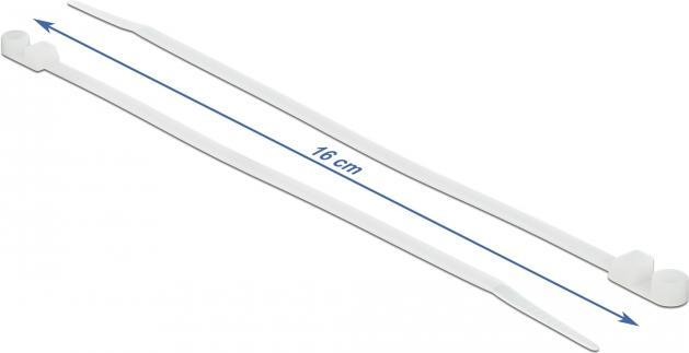 Produktbild Delock Cable Tie with Fastening Eyelet (160 mm, 10 Stk.)