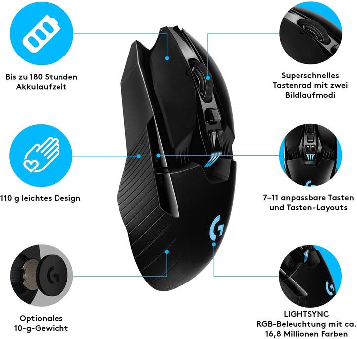 Actual product image Logitech G 903 Lightspeed (Cable, Wireless)
