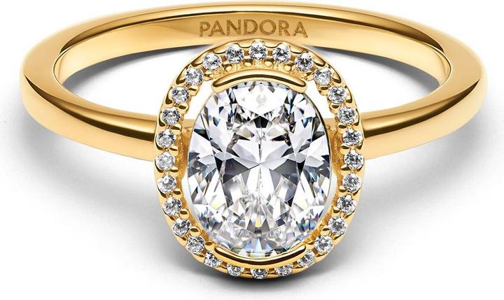 Produktbild Pandora Oval Sparkling Halo Ring (56)