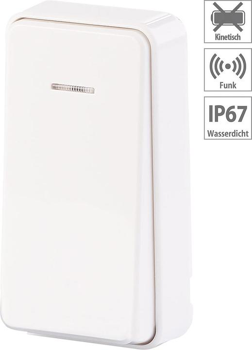 Image du produit CasaControl Bouton-poussoir cinétique sans fil pour récepteur de la série KFS-150