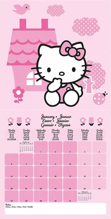 Produktbild Hello Kitty Wandkalender 2025 Quadratisch (30 x 30 cm, Deutsch)