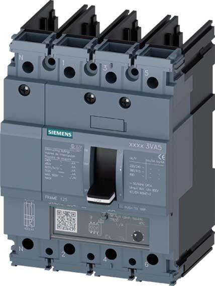Produktbild Siemens Leistungsschalter 25A 4p opt.Motorantr 3VA5125-4EC41-0AA0