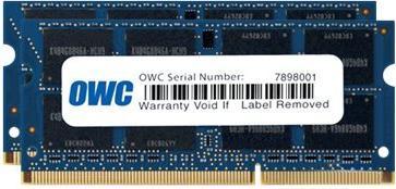 Productafbeelding OWC 1333DDR3S16P Geheugenmodule GB DDR3 (2 x 8GB, 1333 MHz, DDR3 RAM, SO-DIMM)
