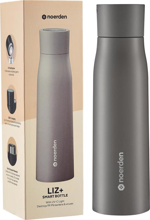 Produktbild Noerden LIZ+ UV Trinkflasche 500ml grau