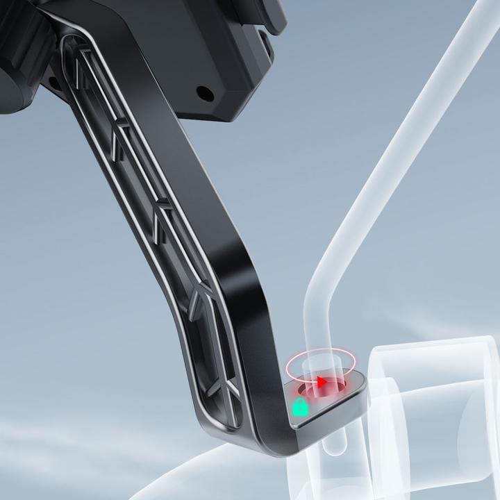 Actual product image Dudao F7C+ bicycle / motorcycle phone holder - black